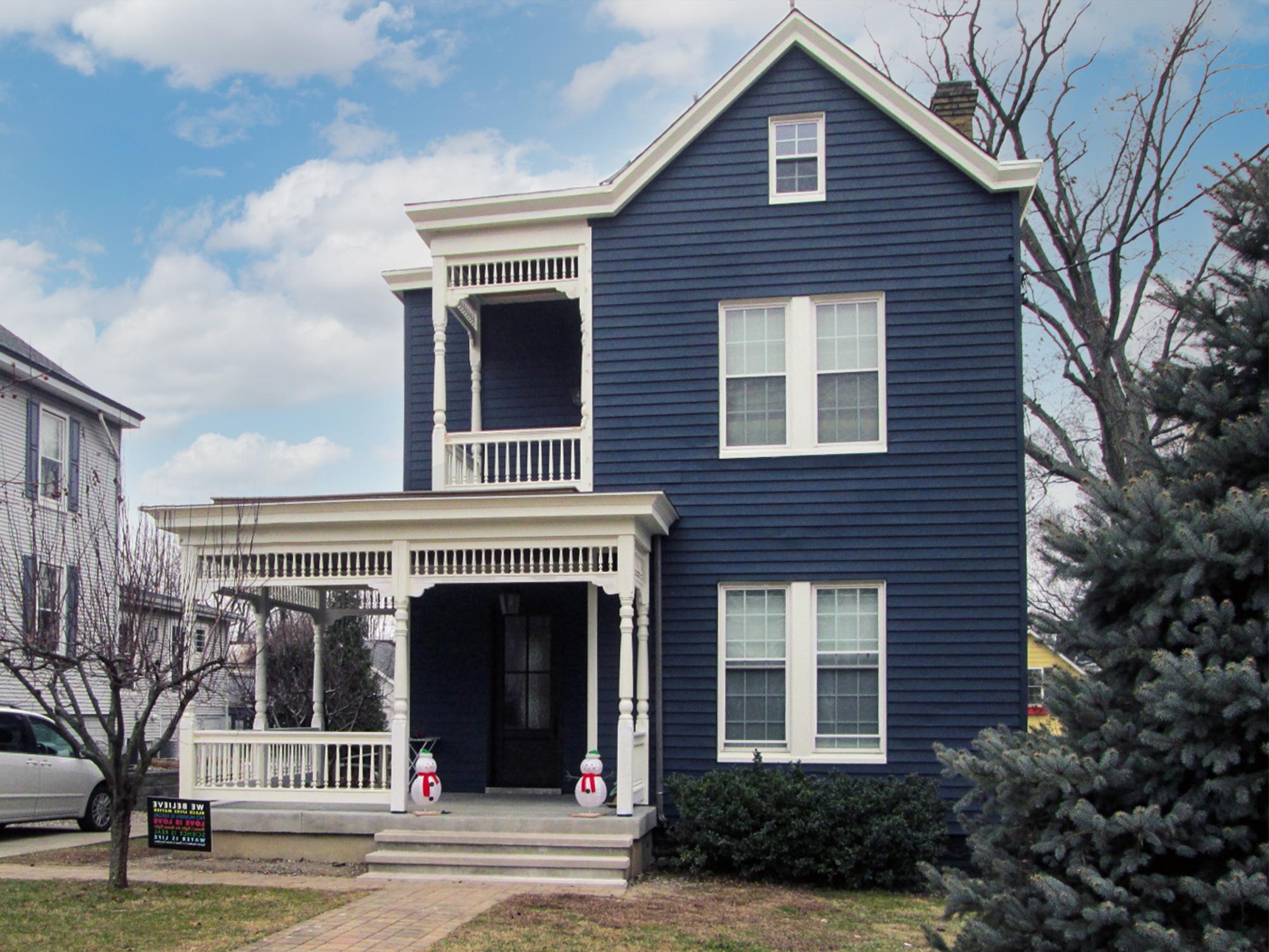 Renovated Victorian porch