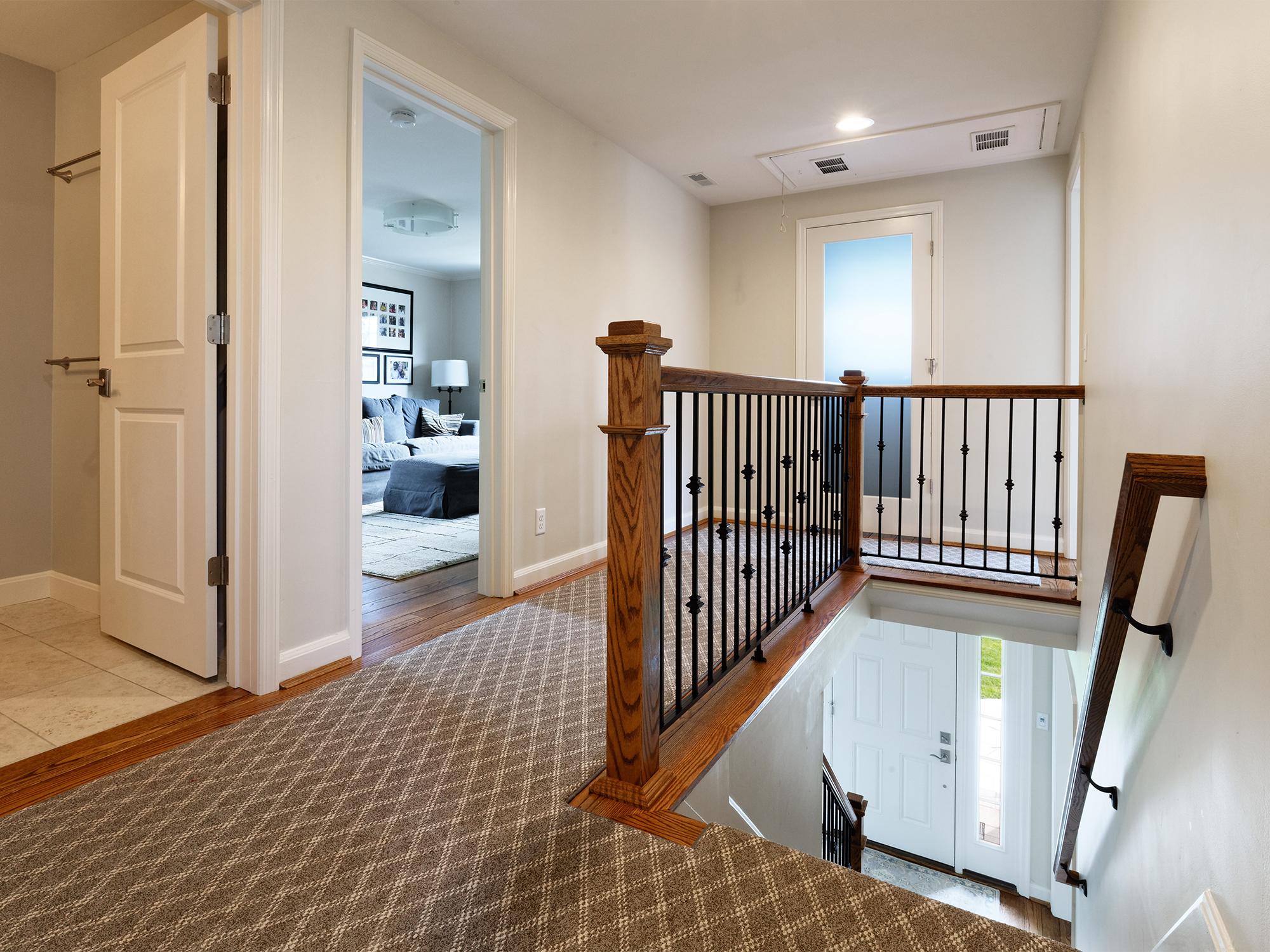 Upstairs hall before renovation