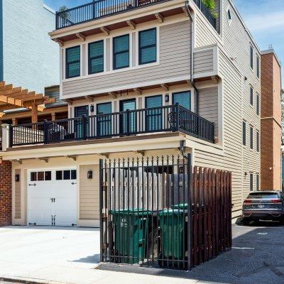 OTR home rear with 2-car garage